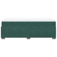 Боксспринг легло с матрак, тъмнозелено, 100x200 см, кадифе