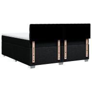 Боксспринг легло с матрак, черно, 200x200 см, плат