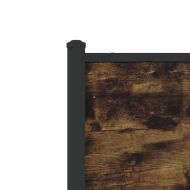 Метална рамка за легло, без матрак, опушен дъб, 75x190 см