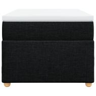 Боксспринг легло с матрак, черна, 90x190 см, плат