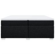 Боксспринг легло с матрак, черно, 200x200 см, плат