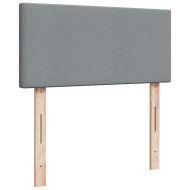 Боксспринг легло с матрак, светлосиво, 100x200 см, плат