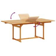 Градински трапезен комплект, 5 части, акация масив и textilene