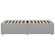 Рамка за легло без матрак, светлосива, 80x200 см, плат