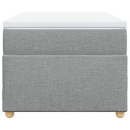 Боксспринг легло с матрак, светлосиво, 80x200 см, плат