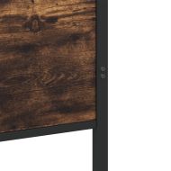 Метална рамка за легло, без матрак, опушен дъб, 137x190 см