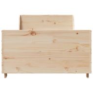 Рамка за легло без матрак, 90x200 см, масивна чамова дървесина