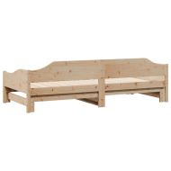 Канапе с изтеглящо разтегателно легло 80x200 см бор масив