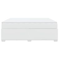 Боксспринг легло с матрак, бяло, 180x200 см, изкуствена кожа