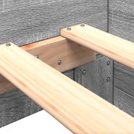 Рамка за легло, сив сонома, 100x200 см, инженерно дърво