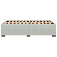 Рамка за легло без матрак, светлосива, 120x190 см, кадифе