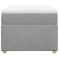 Боксспринг легло с матрак, светлосиво, 90x200 см, плат