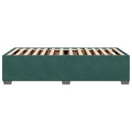 Рамка за легло без матрак, тъмнозелена, 90x200 см, кадифе