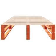 Рамка за легло без матрак, восъчнокафяво, 90x200 см, бор масив