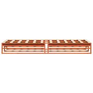 Рамка за легло без матрак, восъчнокафяво, 90x200 см, бор масив