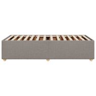 Рамка за легло без матрак, таупе, 90x200 см, плат