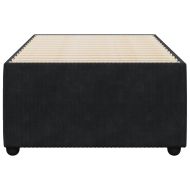 Рамка за легло черна 90x200 см кадифе