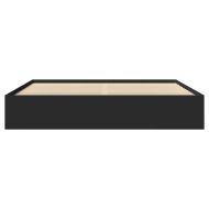 Рамка за легло без матрак Черно 180x200 см инженерно дърво