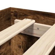 Рамка за легло без матрак опушен дъб 150x200 см инженерно дърво