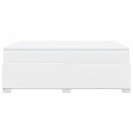 Боксспринг легло с матрак, бяло, 140x190 см изкуствена кожа