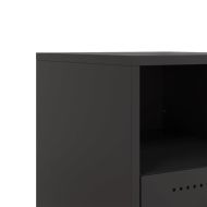 Нощно шкафче, черно, 36x39x43,5 см, стомана