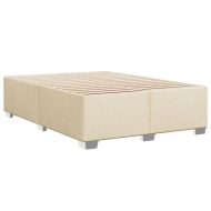Боксспринг легло с матрак, кремава, 140x200 см, плат
