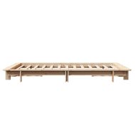 Рамка за легло без матрак, 120x200 см, масивна чамова дървесина