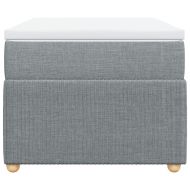 Боксспринг легло с матрак, светлосива, 90x190 см, плат