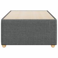 Рамка за легло без матрак, тъмносива, 90x190 см, плат