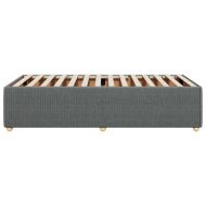 Рамка за легло без матрак, тъмносива, 90x190 см, плат