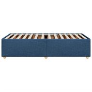 Рамка за легло без матрак, Синьо, 90x190 см, плат