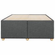 Рамка за легло без матрак, тъмносив, 120x190 см, плат