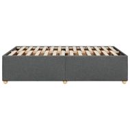 Рамка за легло без матрак, тъмносив, 120x190 см, плат