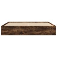 Рамка за легло без матрак опушен дъб 180x200 см инженерно дърво