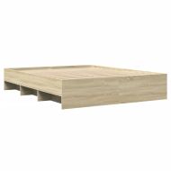 Рамка за легло без матрак сонома дъб 160x200 см инженерно дърво
