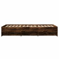 Рамка за легло без матрак опушен дъб 90x190 см инженерно дърво