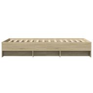 Рамка за легло без матрак сонома дъб 90x190 см инженерно дърво