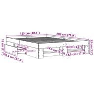 Рамка за легло без матрак сонома дъб 120x200 см инженерно дърво