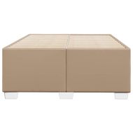 Рамка за легло, капучино, 120x200 см, изкуствена кожа