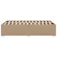 Рамка за легло, капучино, 120x200 см, изкуствена кожа