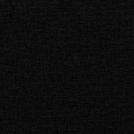 Рамка за легло без матрак, черна, 140x190 см плат