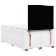 Боксспринг легло с матрак, бяло, 120x190 см изкуствена кожа