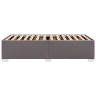 Рамка за легло, сива, 80x200 см, изкуствена кожа