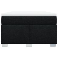 Боксспринг легло с матрак, черно, 120x190 см, плат