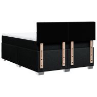 Боксспринг легло с матрак, черно, 140x200 см, плат