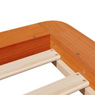 Рамка за легло без матрак, восъчнокафяв, 100x200 см, бор масив