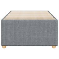 Рамка за легло без матрак, светлосива, 90x190 см, плат