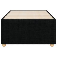 Рамка за легло без матрак, Черно, 90x190 см, плат