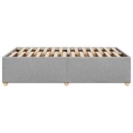 Рамка за легло без матрак,, светлосива, 120x190 см, плат