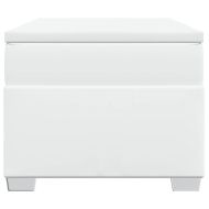 Боксспринг легло с матрак, бяло, 90x190 см изкуствена кожа